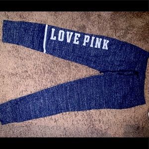 Small blue VS sweatpants